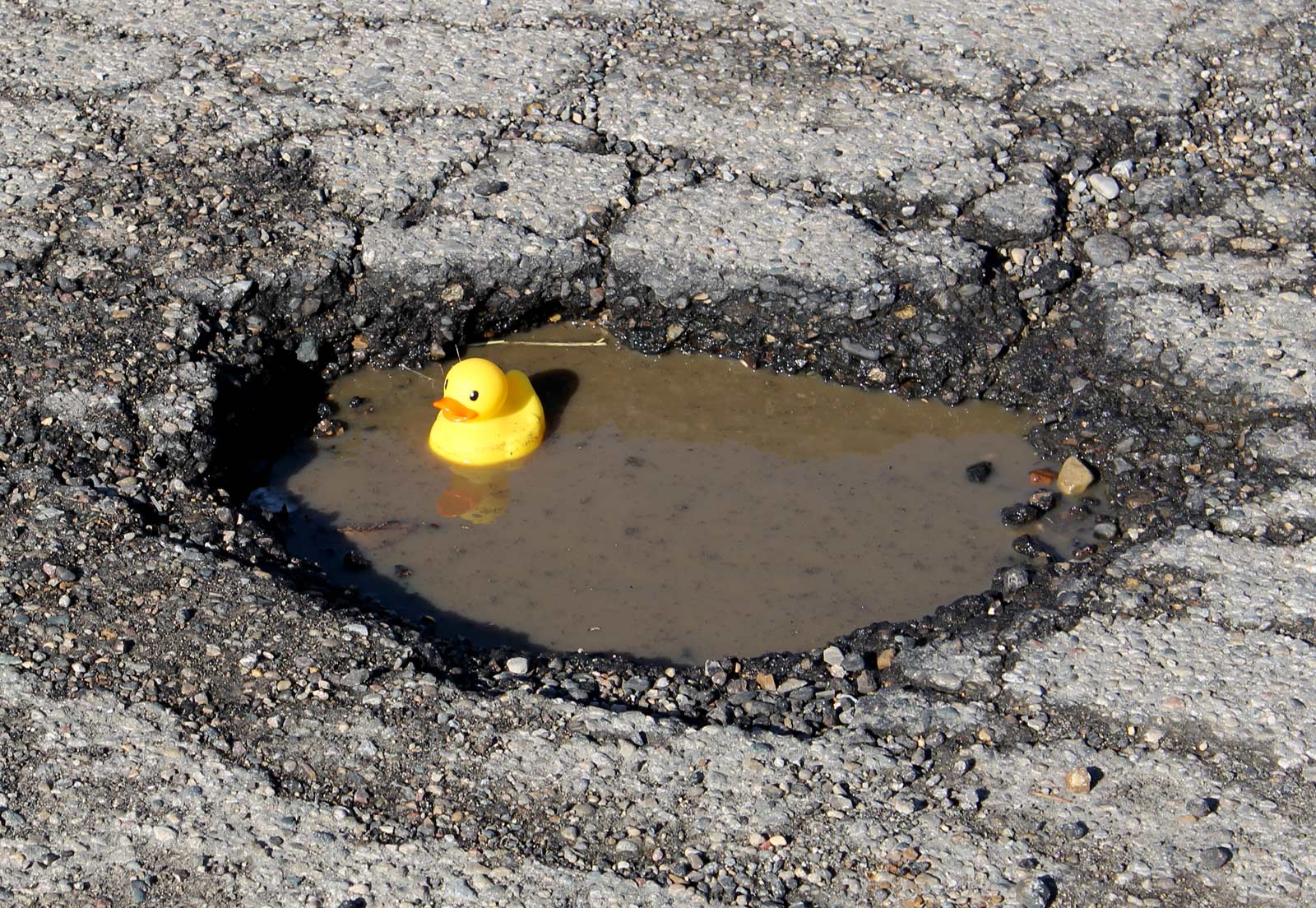 What to do if you hit a pothole